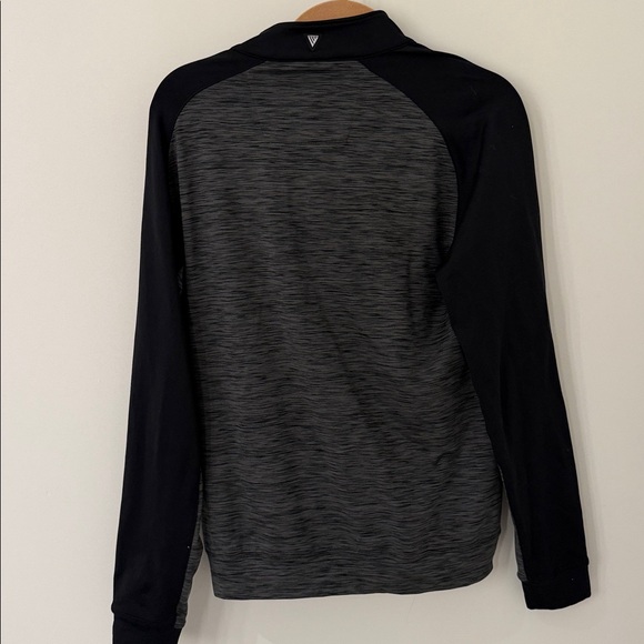 Men's Sacramento‎ Kings Levelwear Charcoal Rampart Raglan Quarter-Zip Jacket - Picture 3 of 6